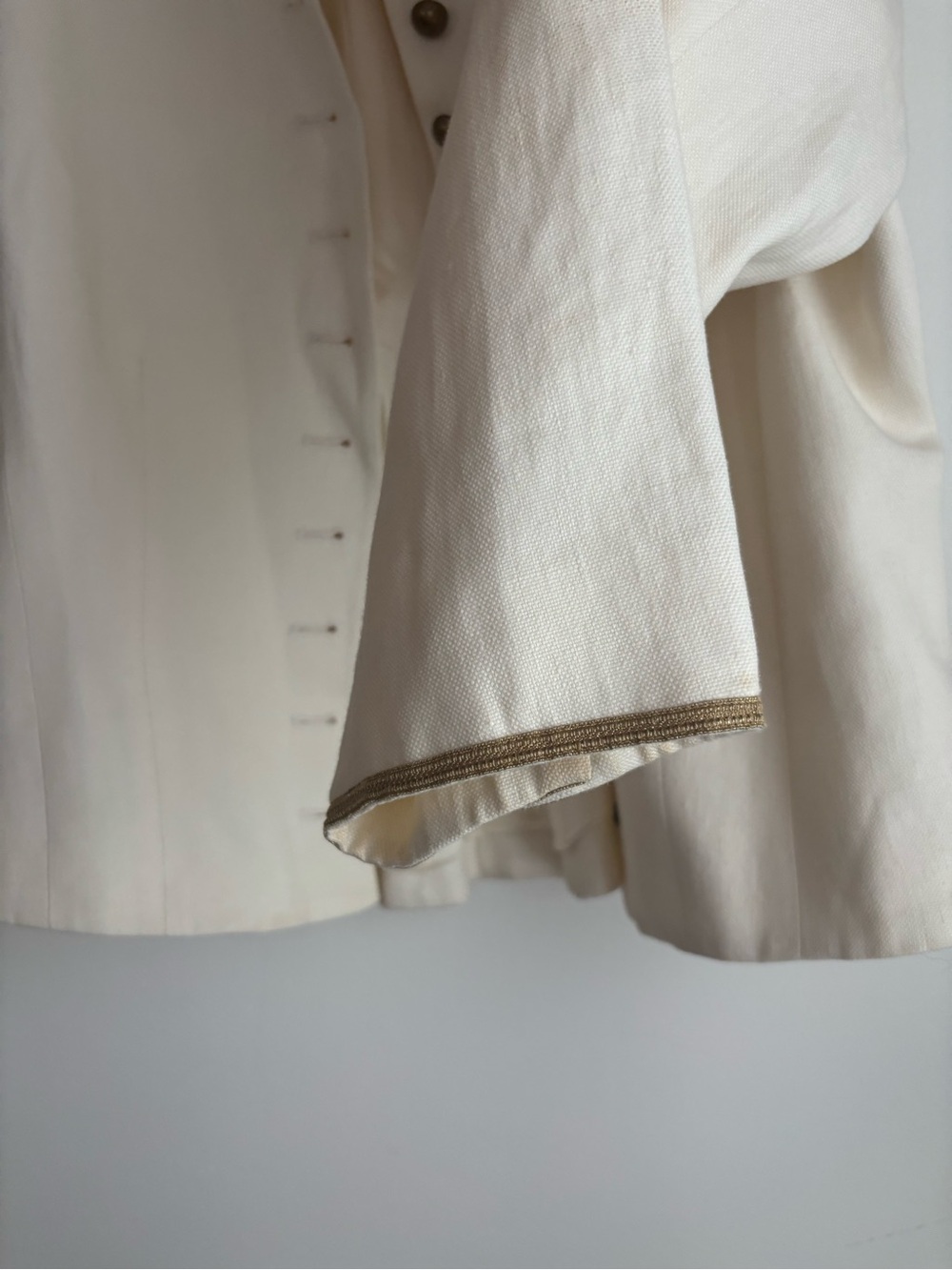 Lauren Ralph Lauren vintage Military inspired linen blazer sz 12 - Picture 4 of 9